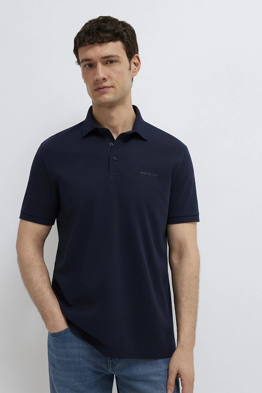 Mavi % 100 Pamuk Regular Fit Erkek Polo Yaka T Shirt 0612520-86623 KOYU LACIVERT
