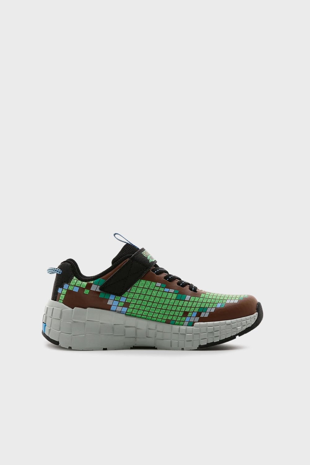 Megacraft 3.0 Piksel Desenli Cırt Cırtlı Sneaker Erkek Çocuk Ayakkabı 402182L BRMT KAHVE-YEŞİL