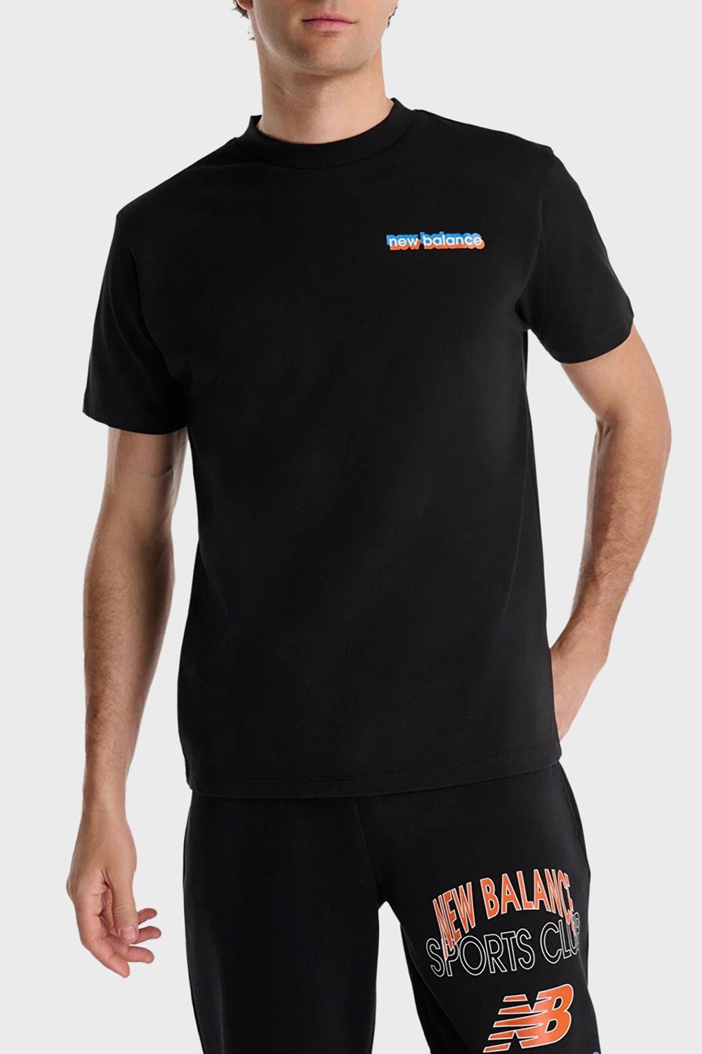 NB Lifestyle Pamuklu Comfort Fit Sırt Basklı Erkek T Shirt MNT1533BK SİYAH