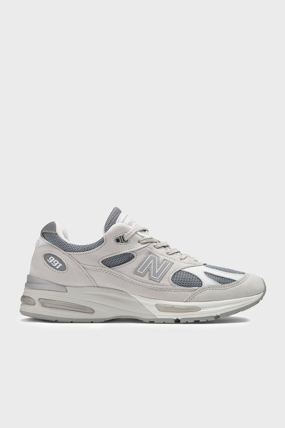 New Balance Deri Karışımlı Logolu Sneaker Erkek Ayakkabı U991LG2 GRİ