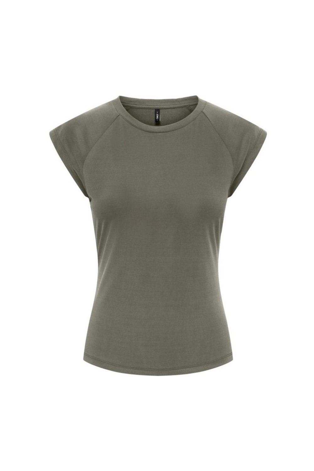Onlhannah Slim Fit Bisiklet Yaka Kadın T Shirt 15375055 YEŞİL