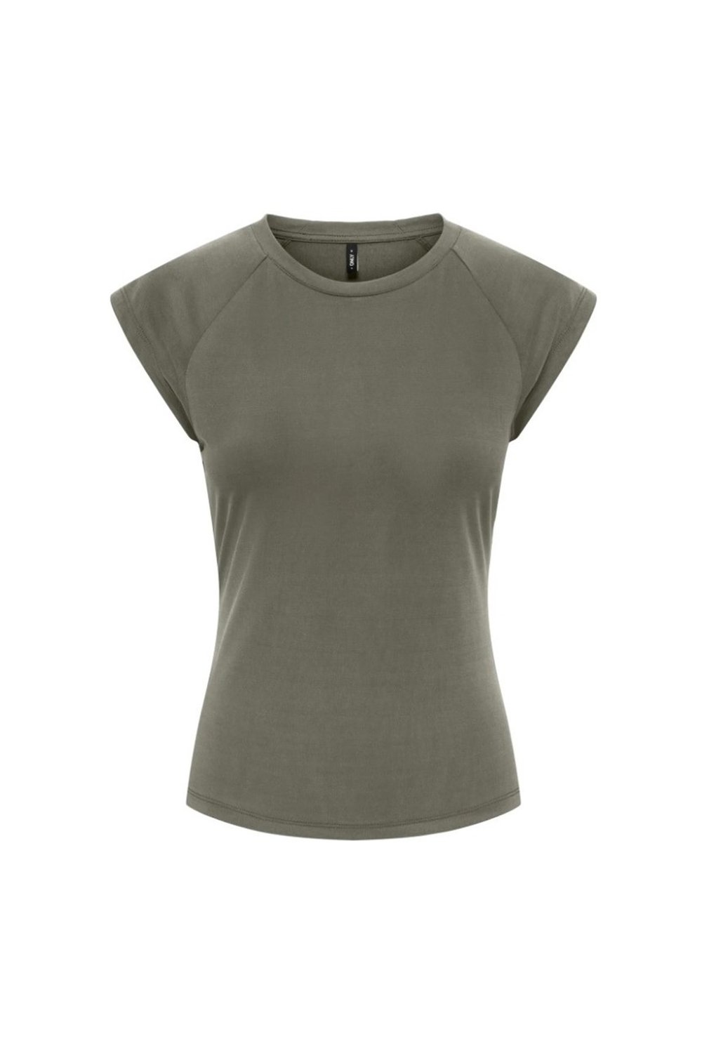 Onlhannah Slim Fit Bisiklet Yaka Kadın T Shirt 15375055 YEŞİL