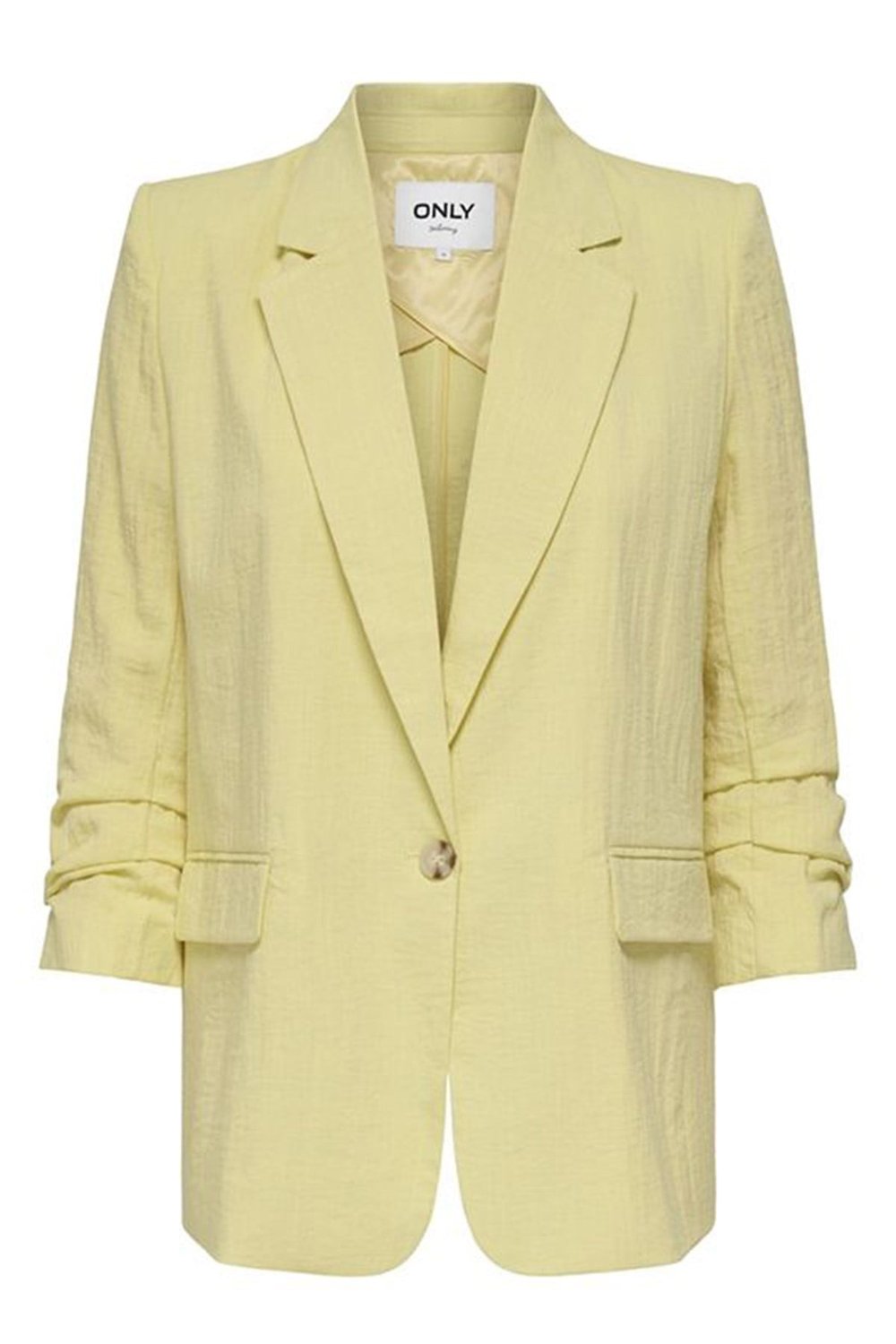 Onlita Regular Fit Kruvaze Yaka Blazer Kadın Ceket 15370275 SARI