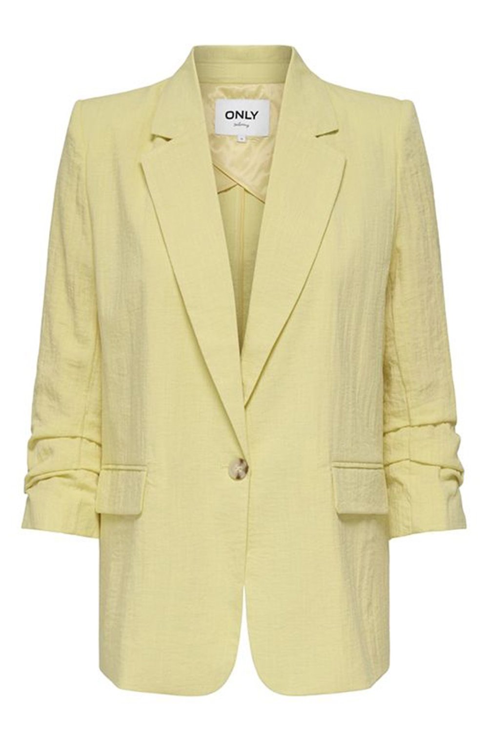 Onlita Regular Fit Kruvaze Yaka Blazer Kadın Ceket 15370275 SARI