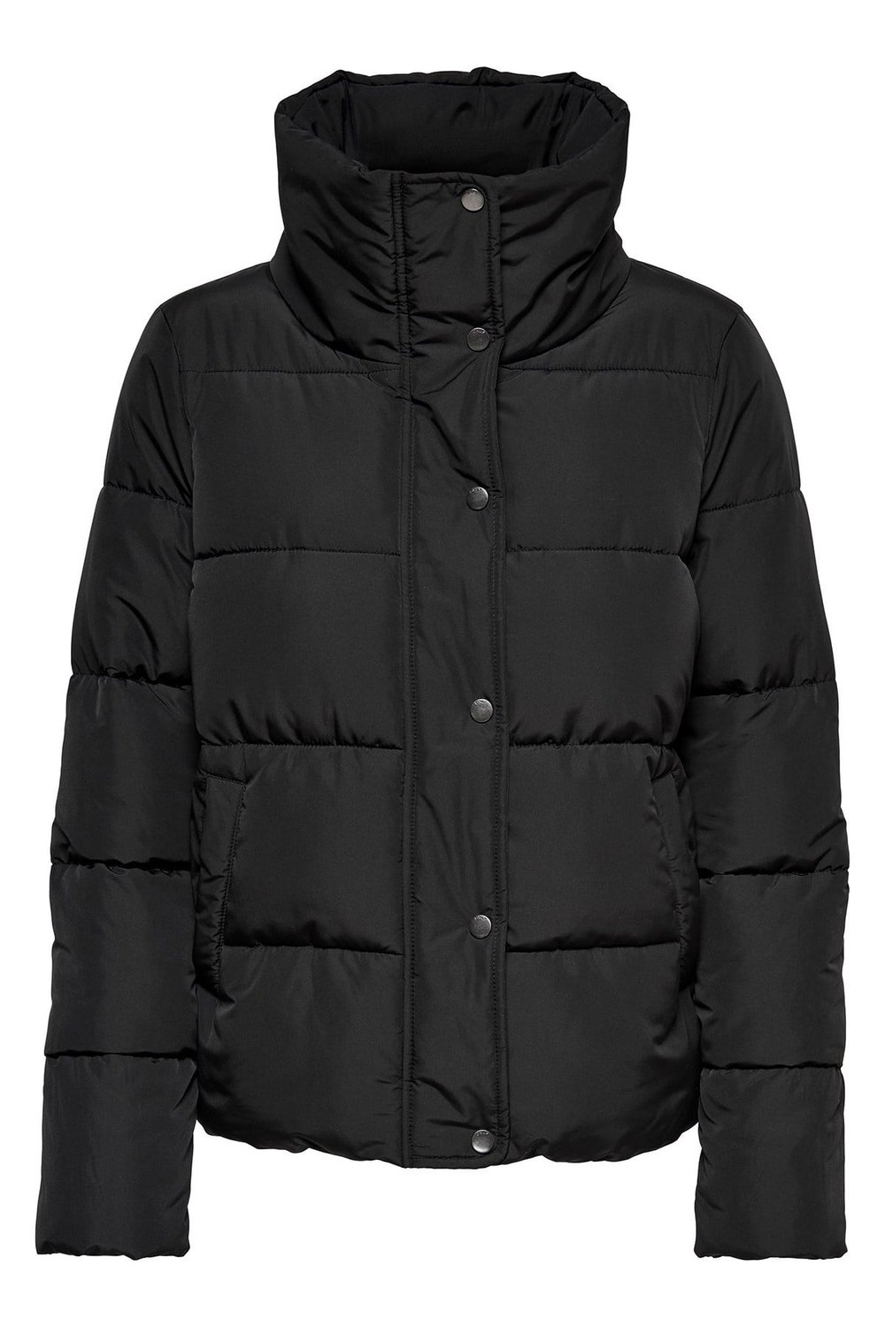 Onlnewcool Puffer Regular Fit Dik Yaka Şişme Kadın Mont 15295424 SİYAH