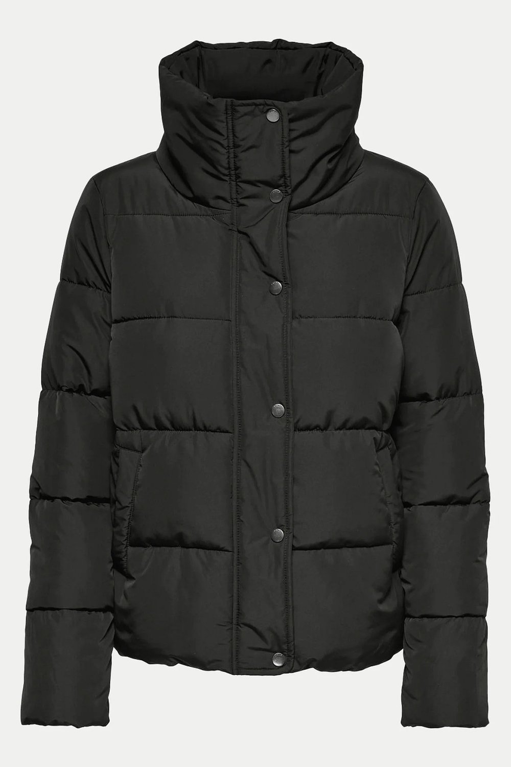 Onlnewcool Puffer Regular Fit Dik Yaka Şişme Kadın Mont 15295424 SİYAH