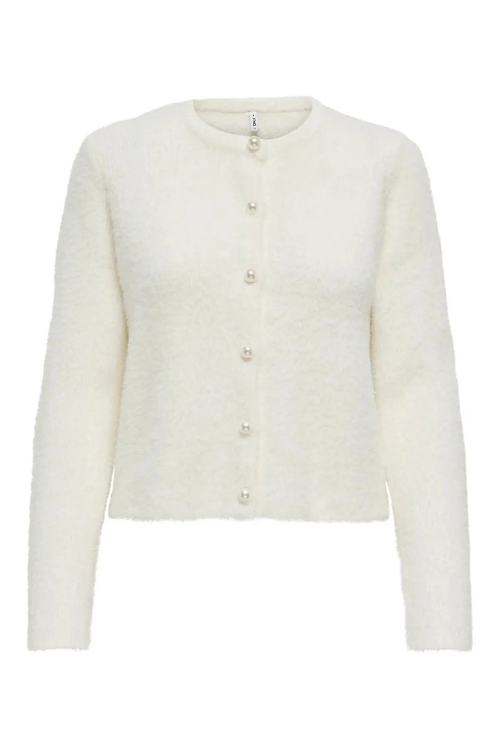 Onlpetra Regular Fit Bisiklet Yaka Hırka Kadın Kazak 15350655 EKRU