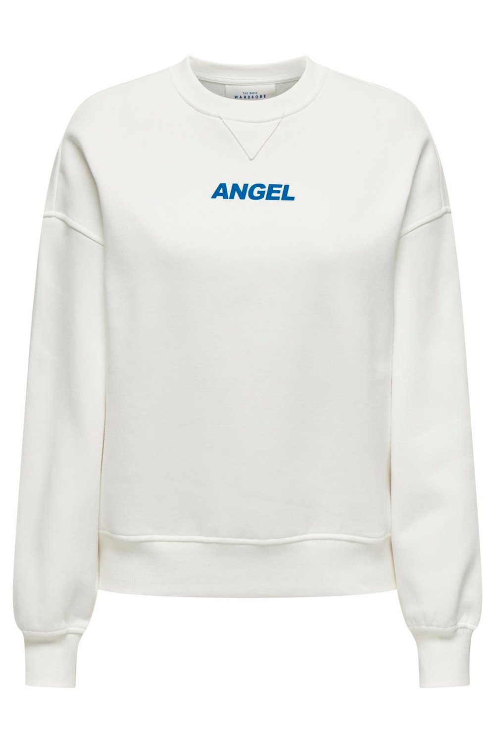 Onlsofia Baskılı Streç Pamuklu Regular Fit Bisiklet Yaka Kadın Sweat 15329876 KREM