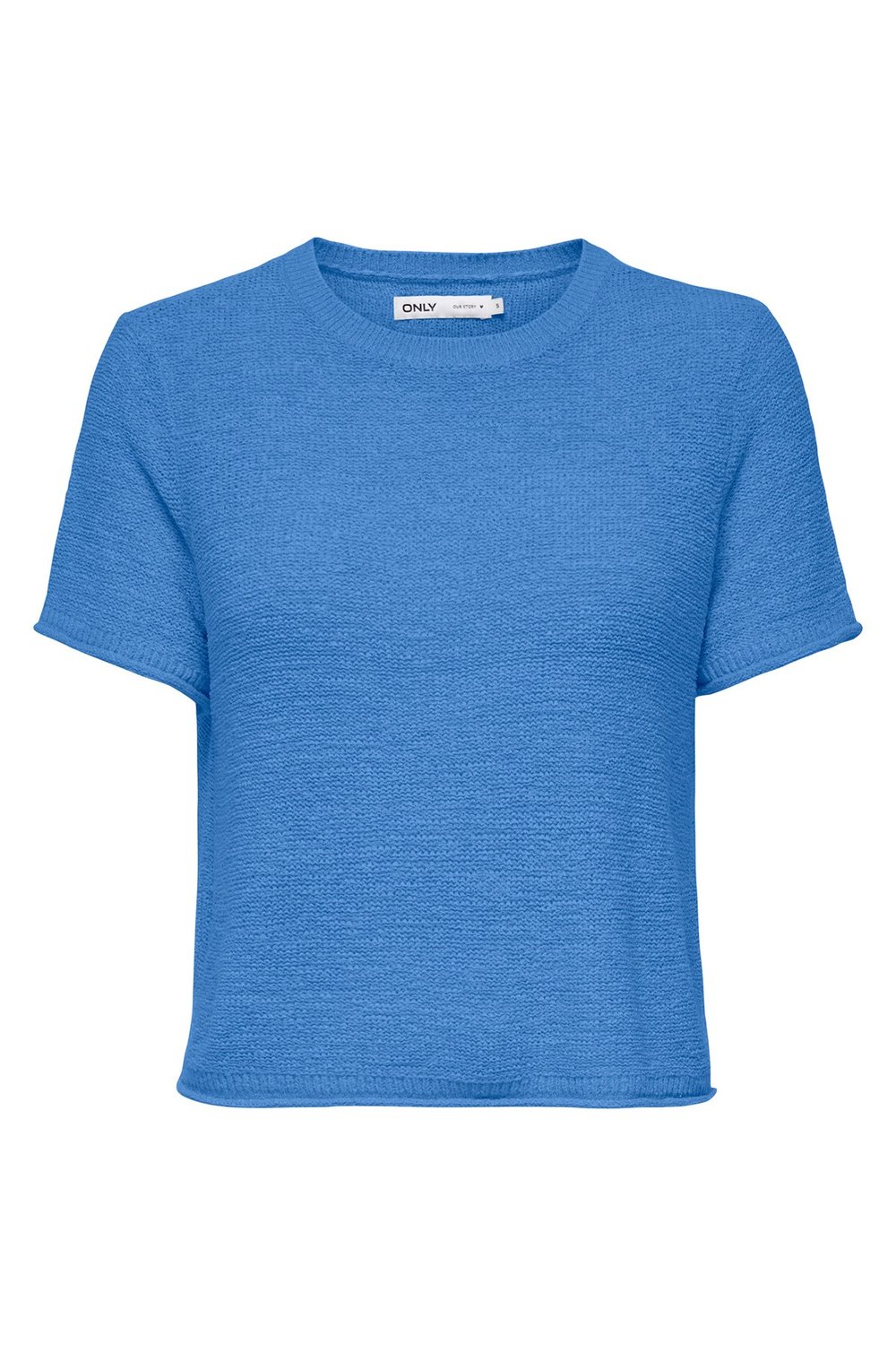 Onlsunny Regular Fit Bisiklet Yaka Örme Kadın Kazak 15254282 MAVİ