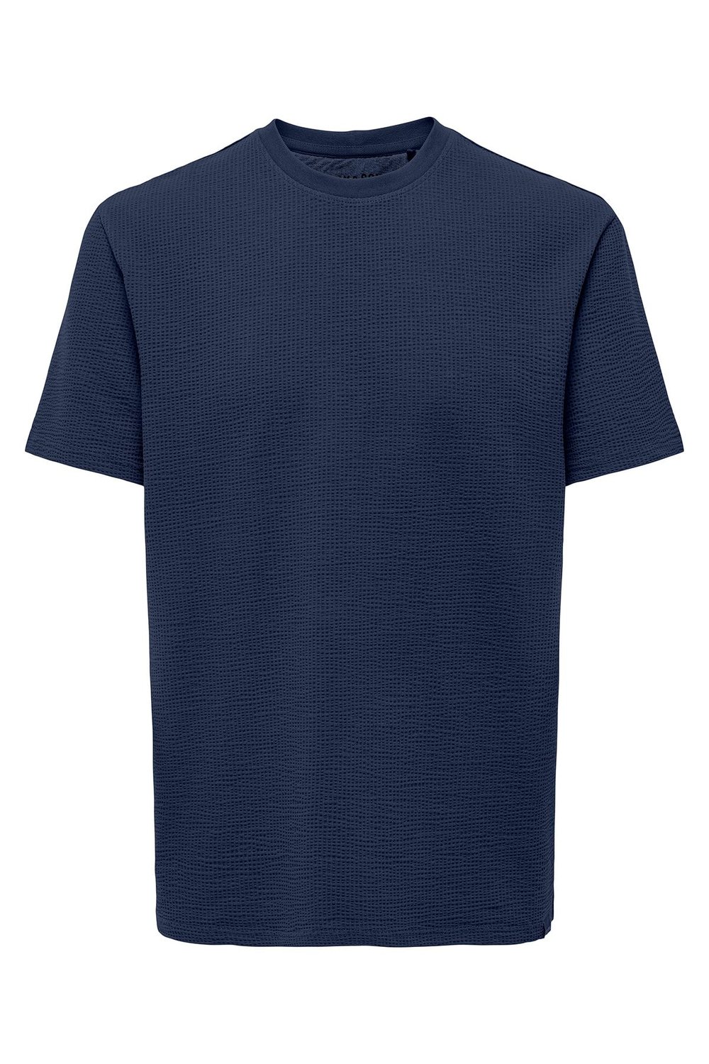 Only & Sons Onskian Pamuklu Regular Fit Bisiklet Yaka Erkek T Shirt 22028692 LACİVERT