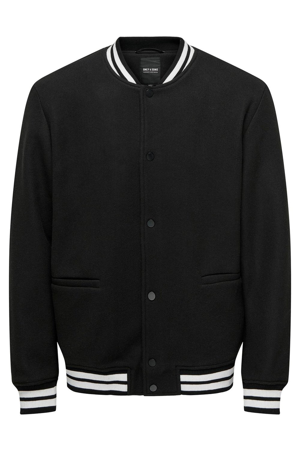 Onsdenver Regular Fit Kolej Yaka Bomber Erkek Ceket 22025212 SİYAH
