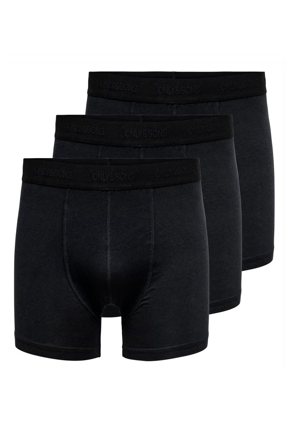 Onsfitz Pamuk Karışımlı 3 Pack Erkek Boxer 22027247 SİYAH