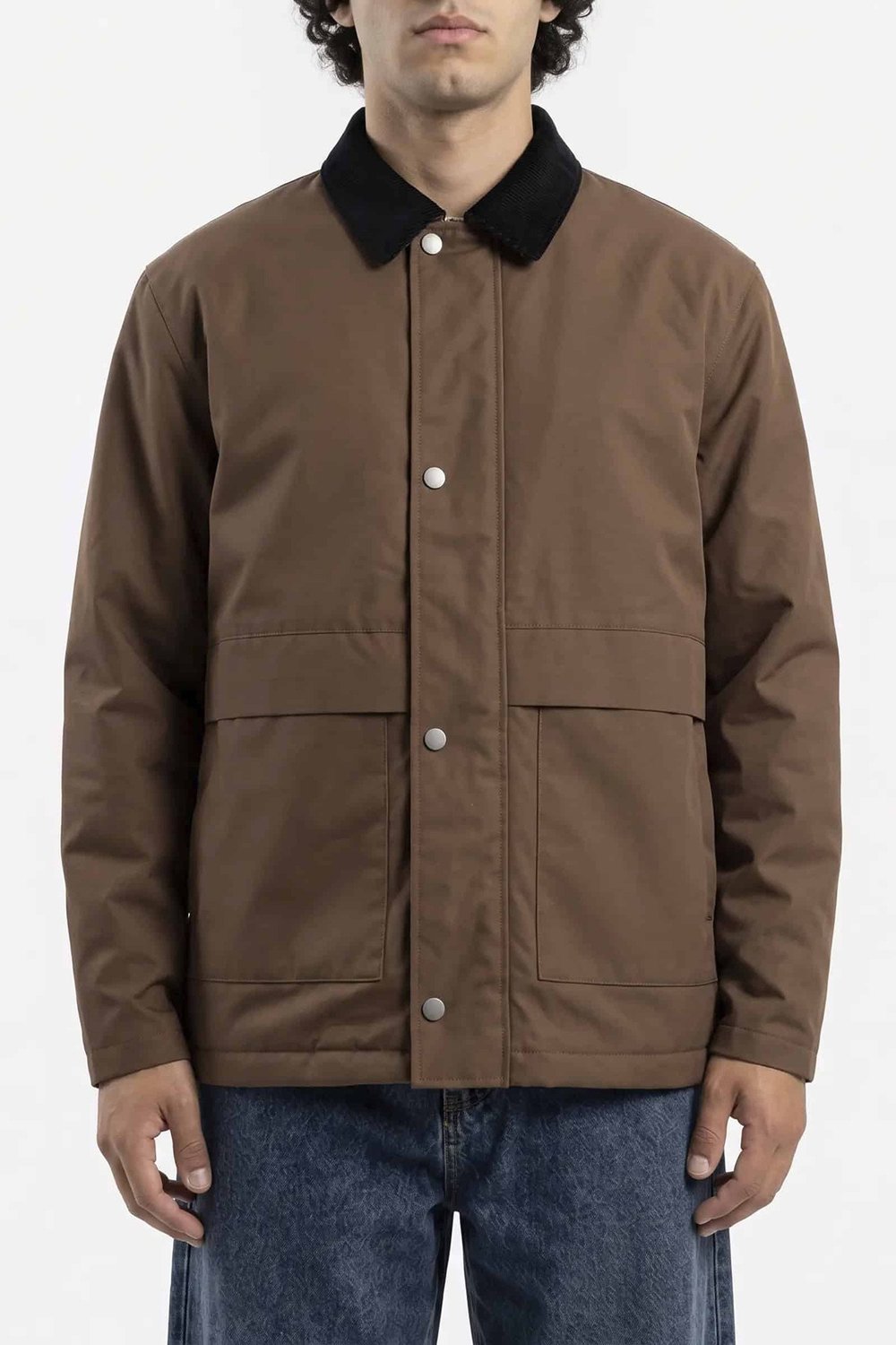 Onskosmo Regular Fit Kadife Yakalı Erkek Mont 22034856 KAHVE