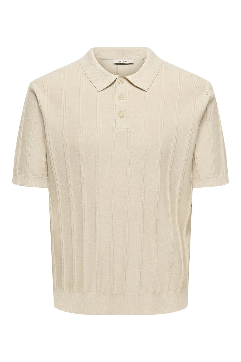 Onsthıjs Çizgili Regular Fit Kısa Kollu Erkek Polo Yaka T Shirt 22036558 BEJ