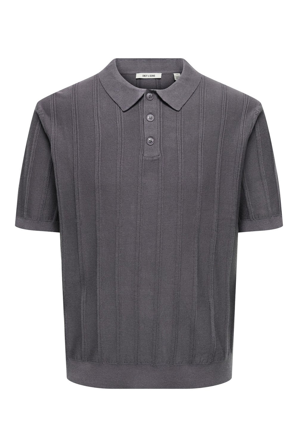 Onsthıjs Çizgili Regular Fit Kısa Kollu Erkek Polo Yaka T Shirt 22036558 VİZON