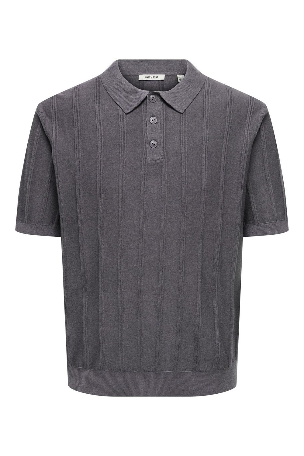 Onsthıjs Çizgili Regular Fit Kısa Kollu Erkek Polo Yaka T Shirt 22036558 VİZON