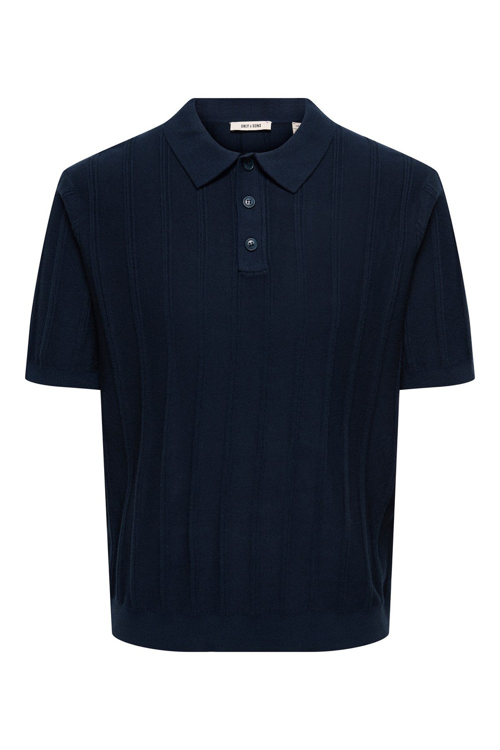 Onsthıjs Çizgili Regular Fit Kısa Kollu Erkek Polo Yaka T Shirt 22036558 LACİVERT