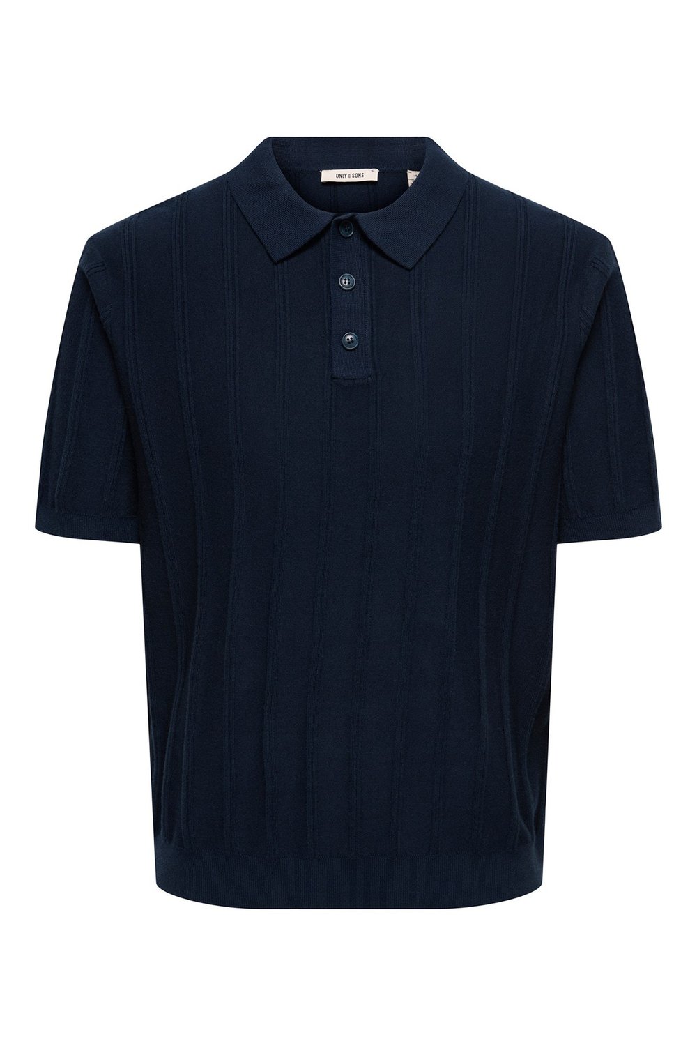 Onsthıjs Çizgili Regular Fit Kısa Kollu Erkek Polo Yaka T Shirt 22036558 LACİVERT