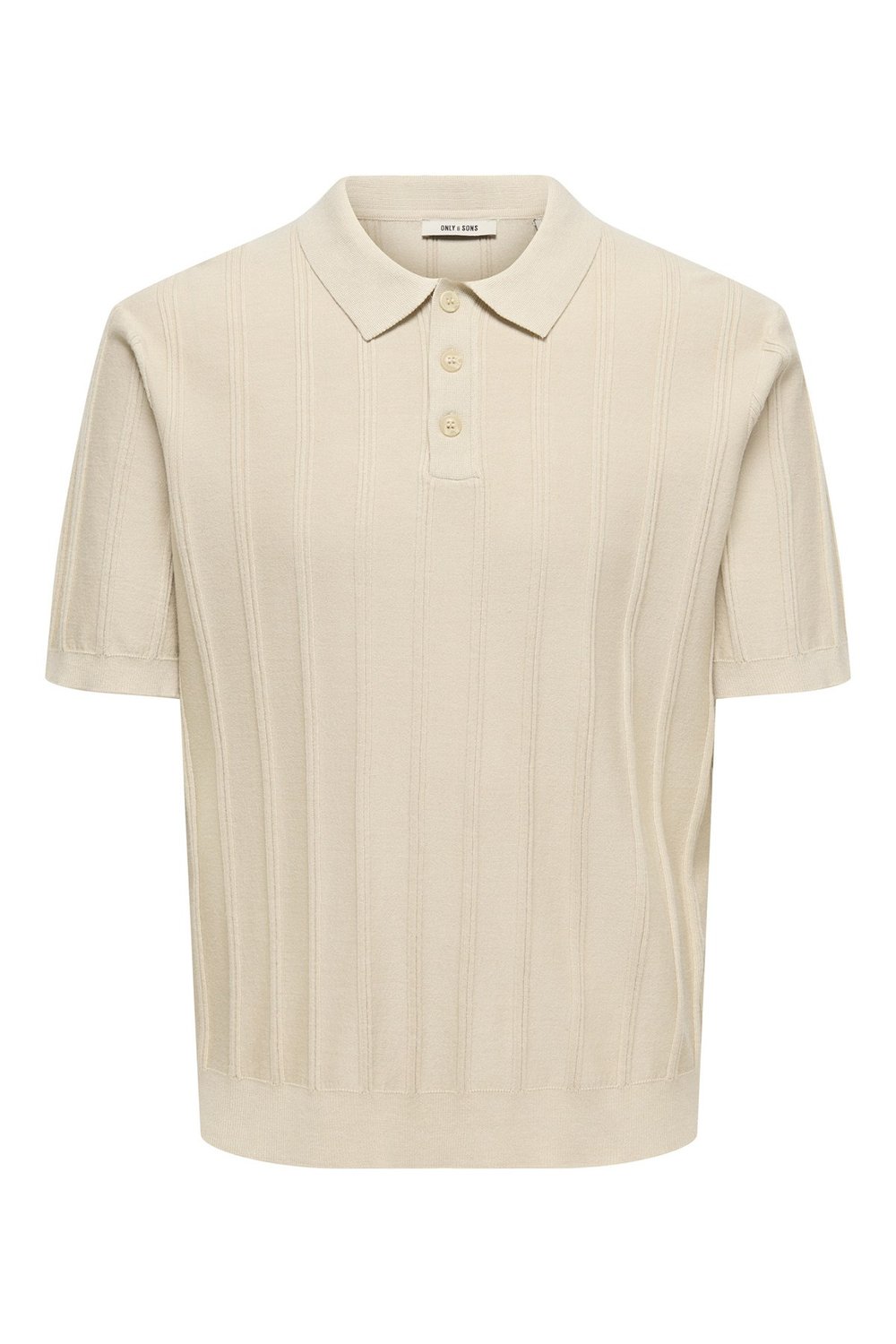 Onsthıjs Çizgili Regular Fit Kısa Kollu Erkek Polo Yaka T Shirt 22036558 BEJ