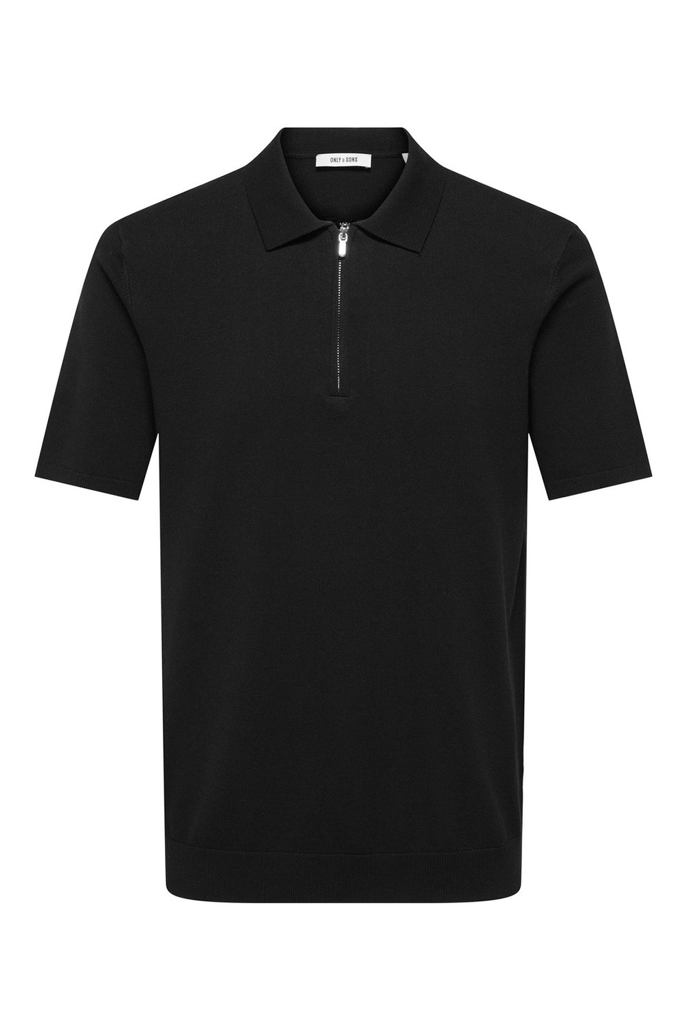 Onswyler Regular Fit Yarım Fermuarlı Erkek Polo Yaka T Shirt 22028606 SİYAH