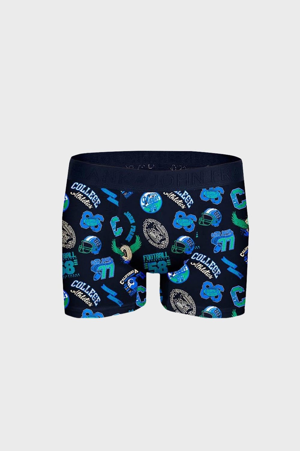 Pamuklu Desenli Erkek Boxer JFBP154 MAVİ