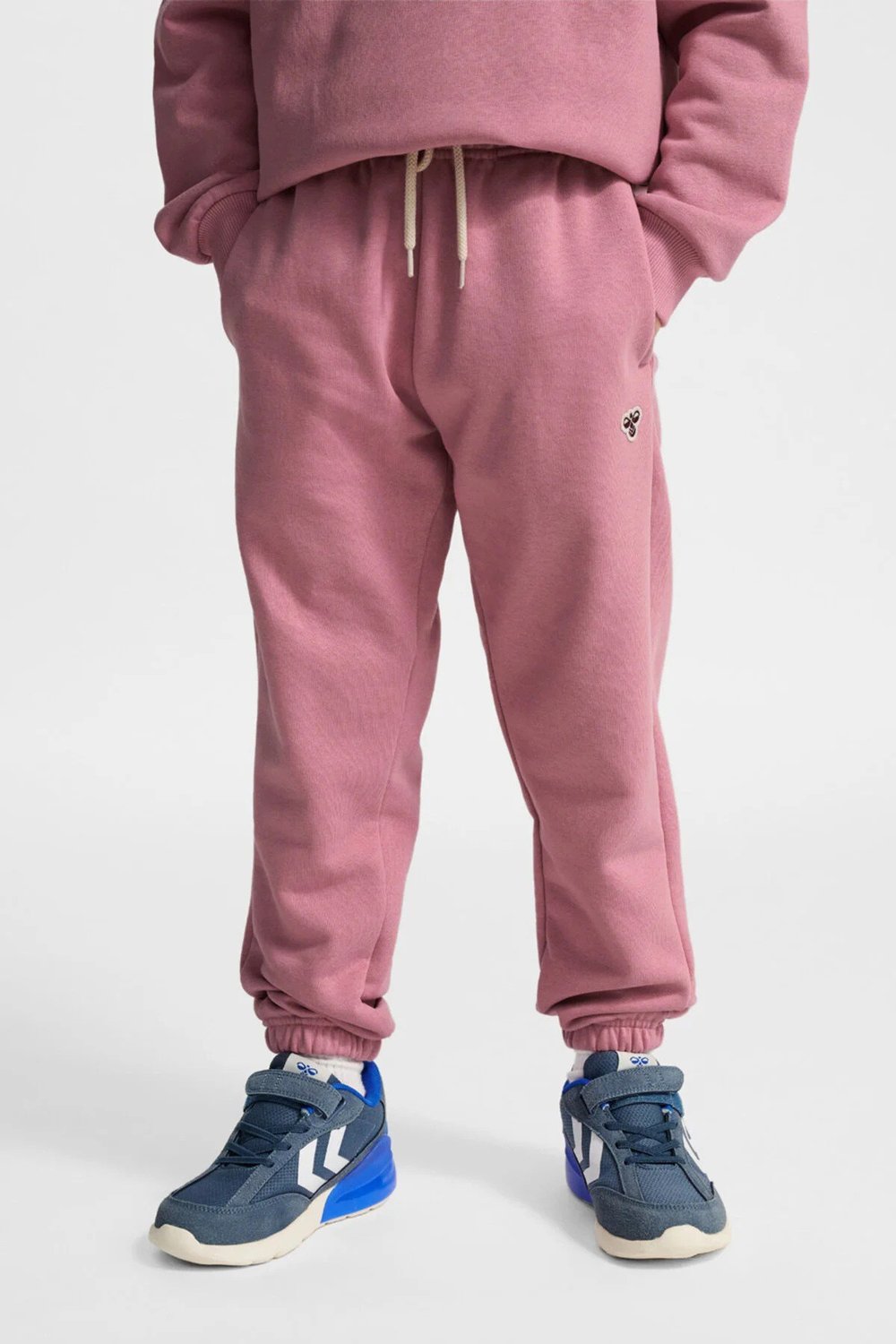 Pamuklu Logolu Loose Fit Elastik Paça Unisex Çocuk Eşofman Altı 232951-3203 PEMBE