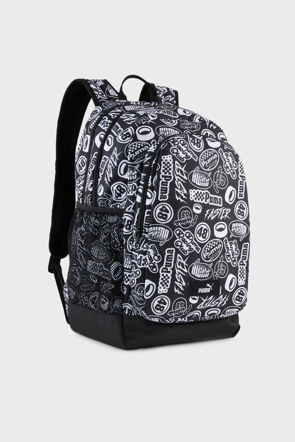 Puma Academy Aop Desenli Ayarlanabilir Omuz Askılı Unisex Sırt Çantası 09115008 SİYAH-BEYAZ