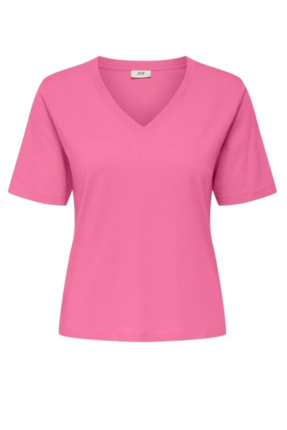rex % 100 Pamuk Regular Fit V Yaka Kadın T Shirt 15352294 PEMBE