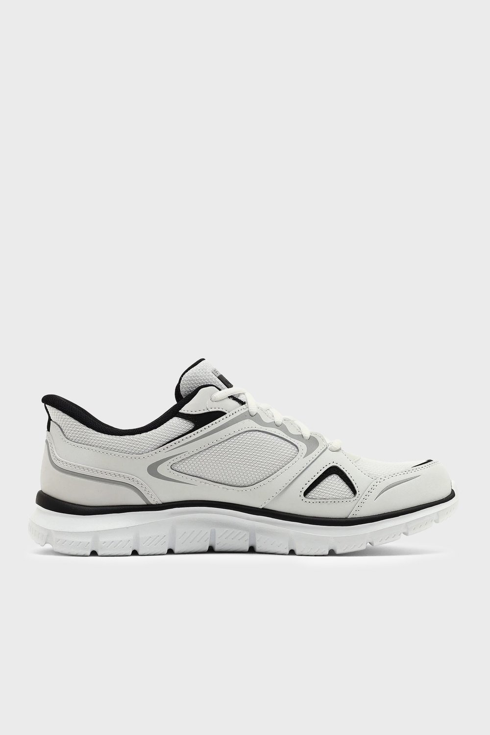 Skechers Track Ezral Logolu Sneaker Erkek Ayakkabı 233039TK WBK BEYAZ-SİYAH