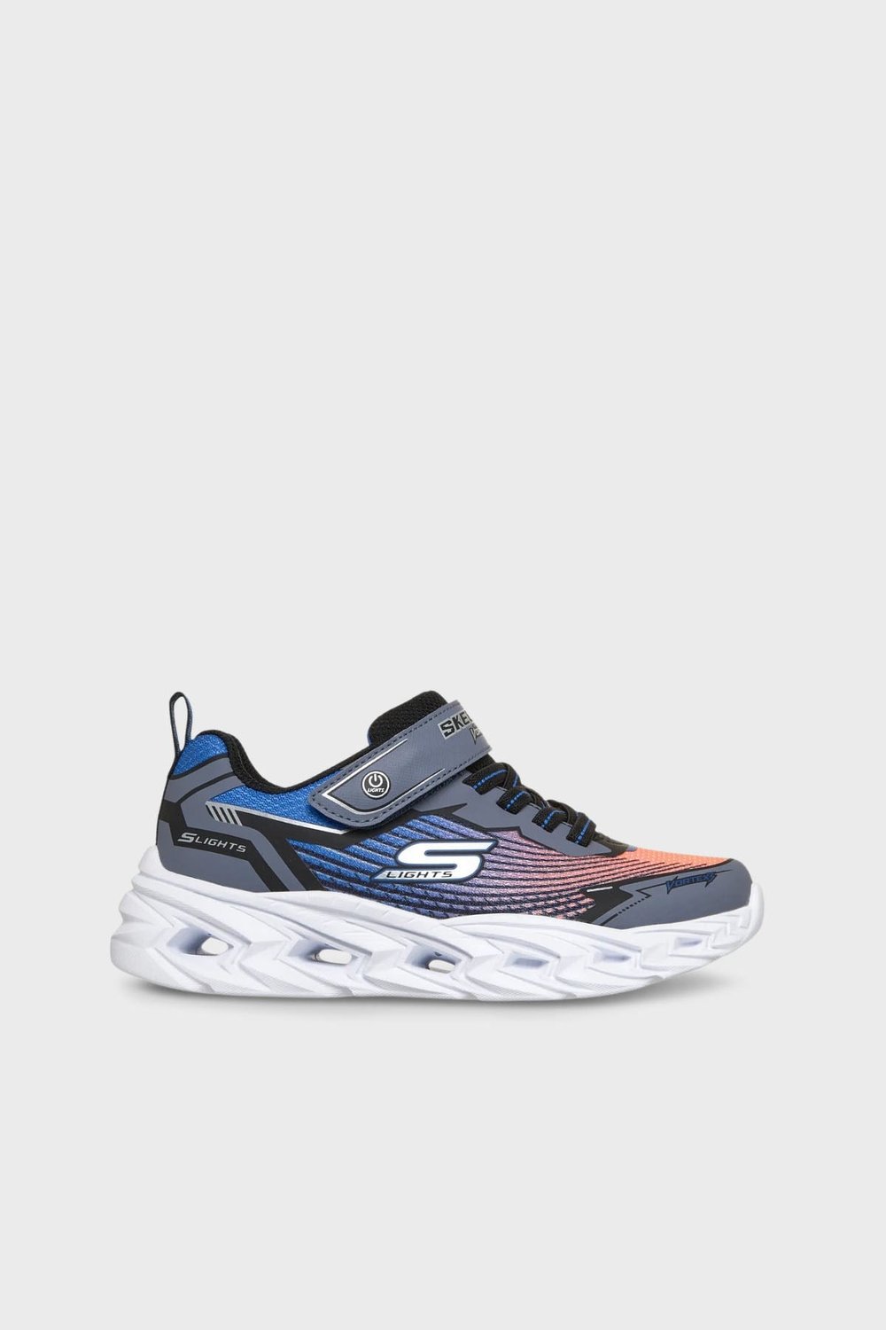 Skechers Vortex 3.0 Cırt Cırtlı Işıklı Sneaker Erkek Çocuk Ayakkabı 400590L BBOR Siyah-Mavi-Turuncu