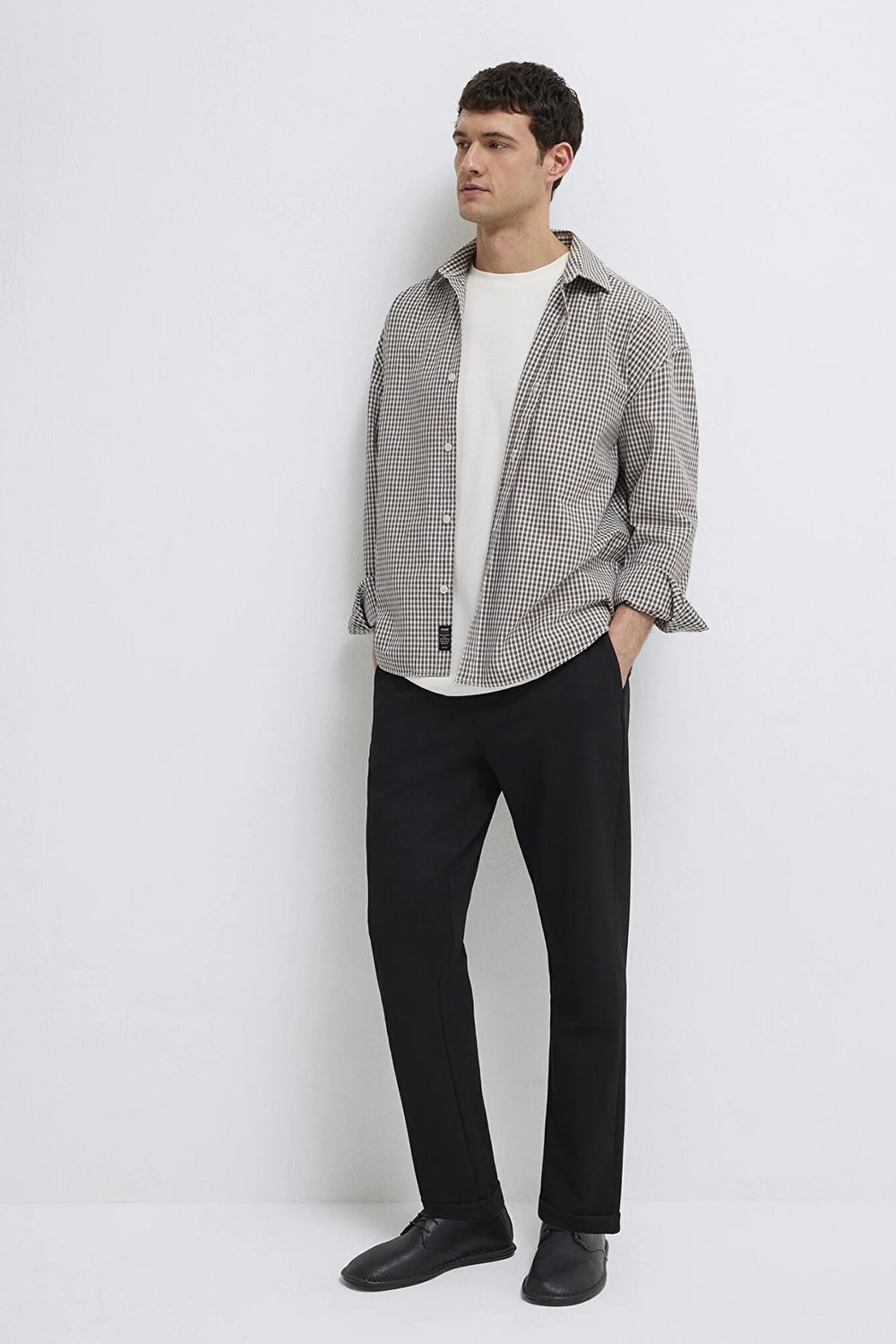 Slim Straight Düşük Bel Düz Paça Erkek Pantolon 0010460-900 SİYAH