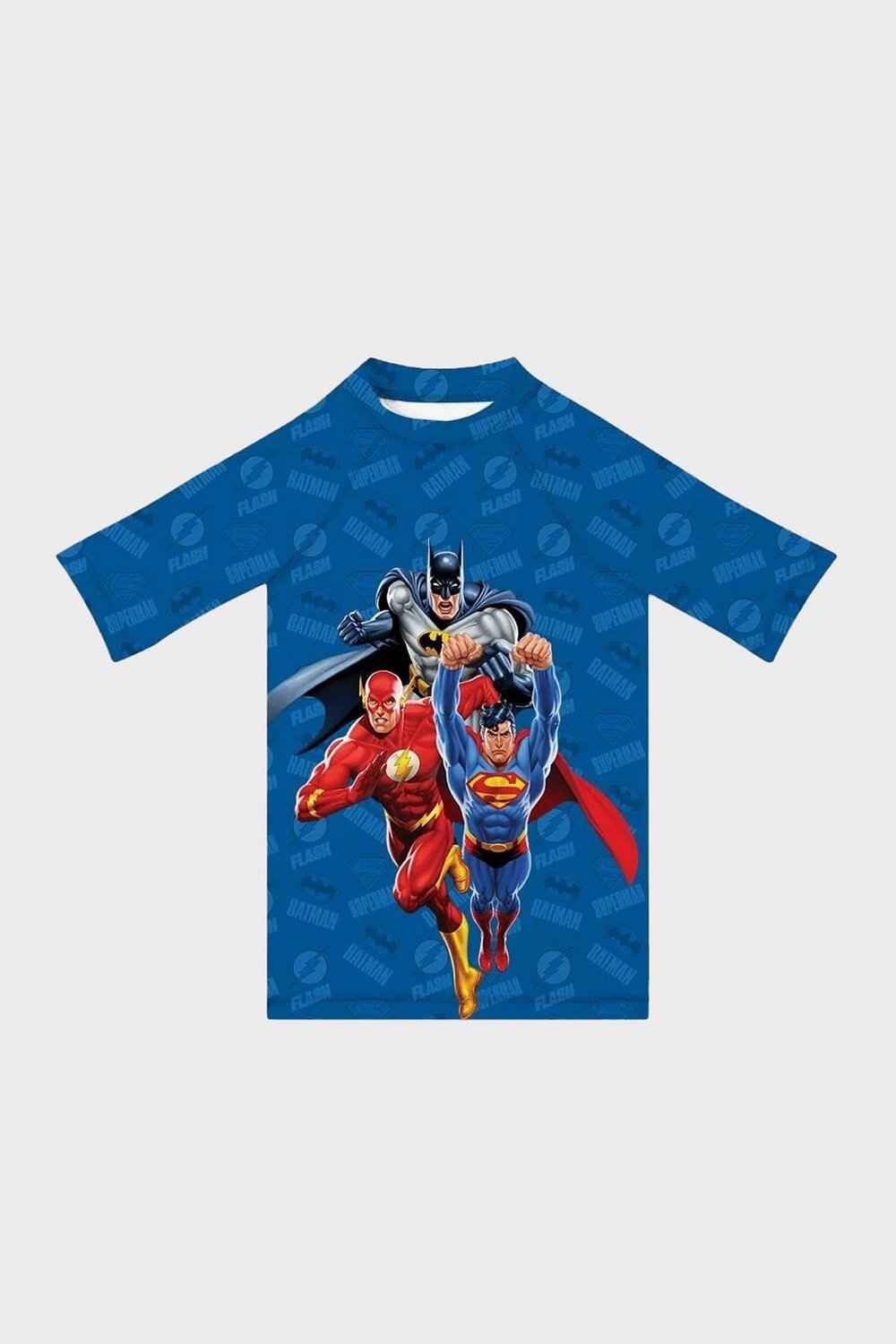 Slipstop Avengers Baskılı Uv Korumalı Kısa Kollu Mayo Erkek Çocuk T Shirt ST2532010003 SAKS