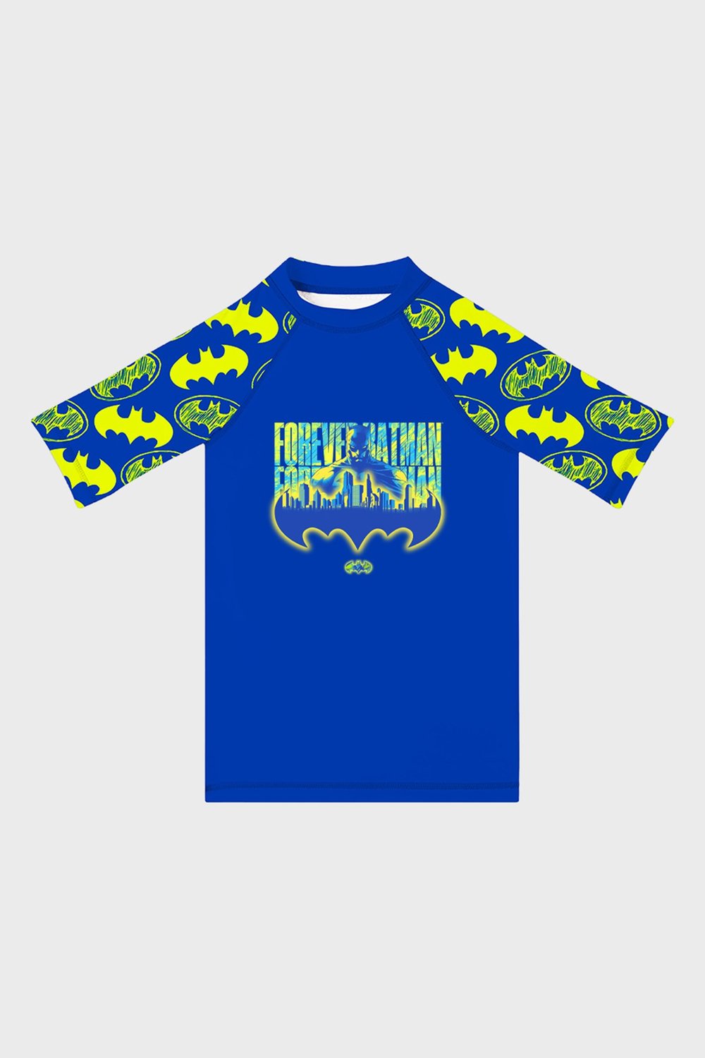 Slipstop BatForce Baskılı Uv Korumalı Mayo Erkek Çocuk T Shirt ST2632010001 LACİVERT