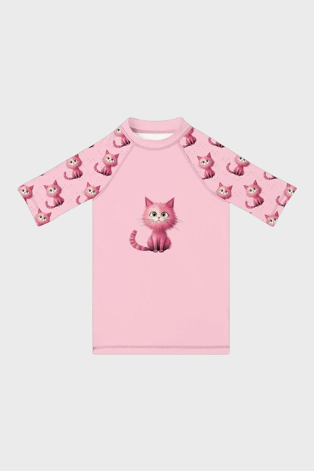 Slipstop Kiki Baskılı Uv Korumalı Kısa Kollu Mayo Kız Çocuk T Shirt ST2612000002 PEMBE