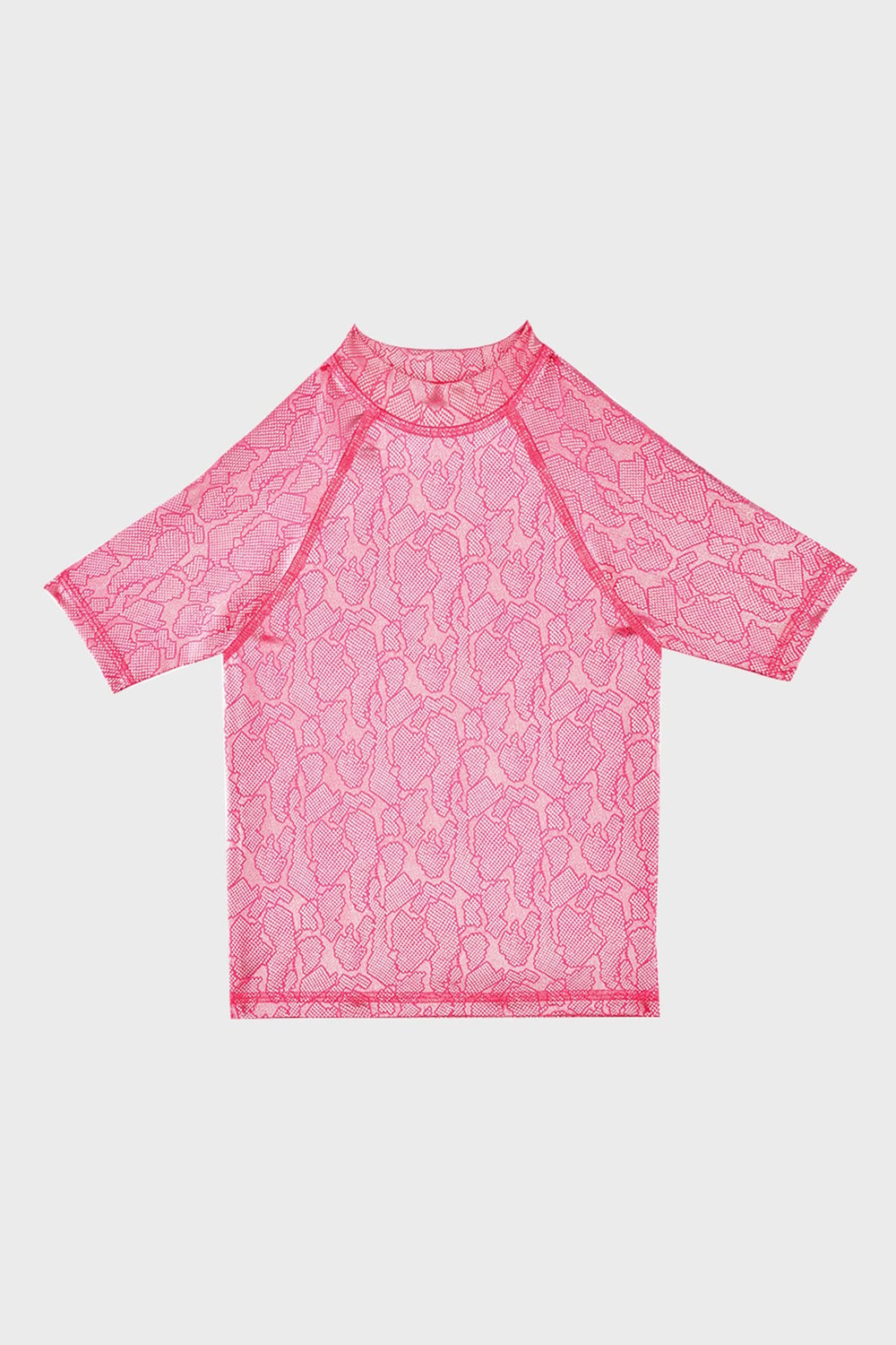 Slipstop Serpina Fuchsia Junior Desenli Uv Korumalı Kısa Kollu Mayo Kız Çocuk T Shirt ST2614000003 FUŞYA