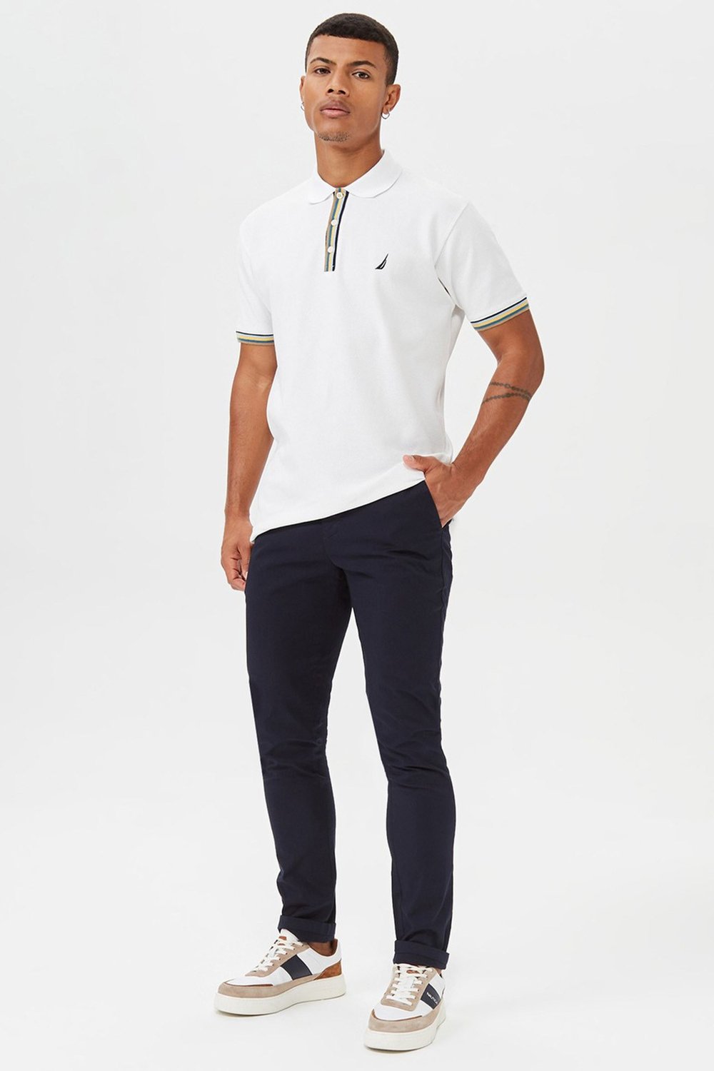 Streç Pamuklu Normal Bel Slim Fit Chino Erkek Pantolon P01000T 4NV LACİVERT