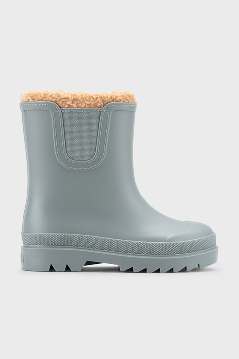 Suya Dayanıklı İçi Kürklü Unisex Çocuk Yağmur Çizmesi W10290 YEŞİL