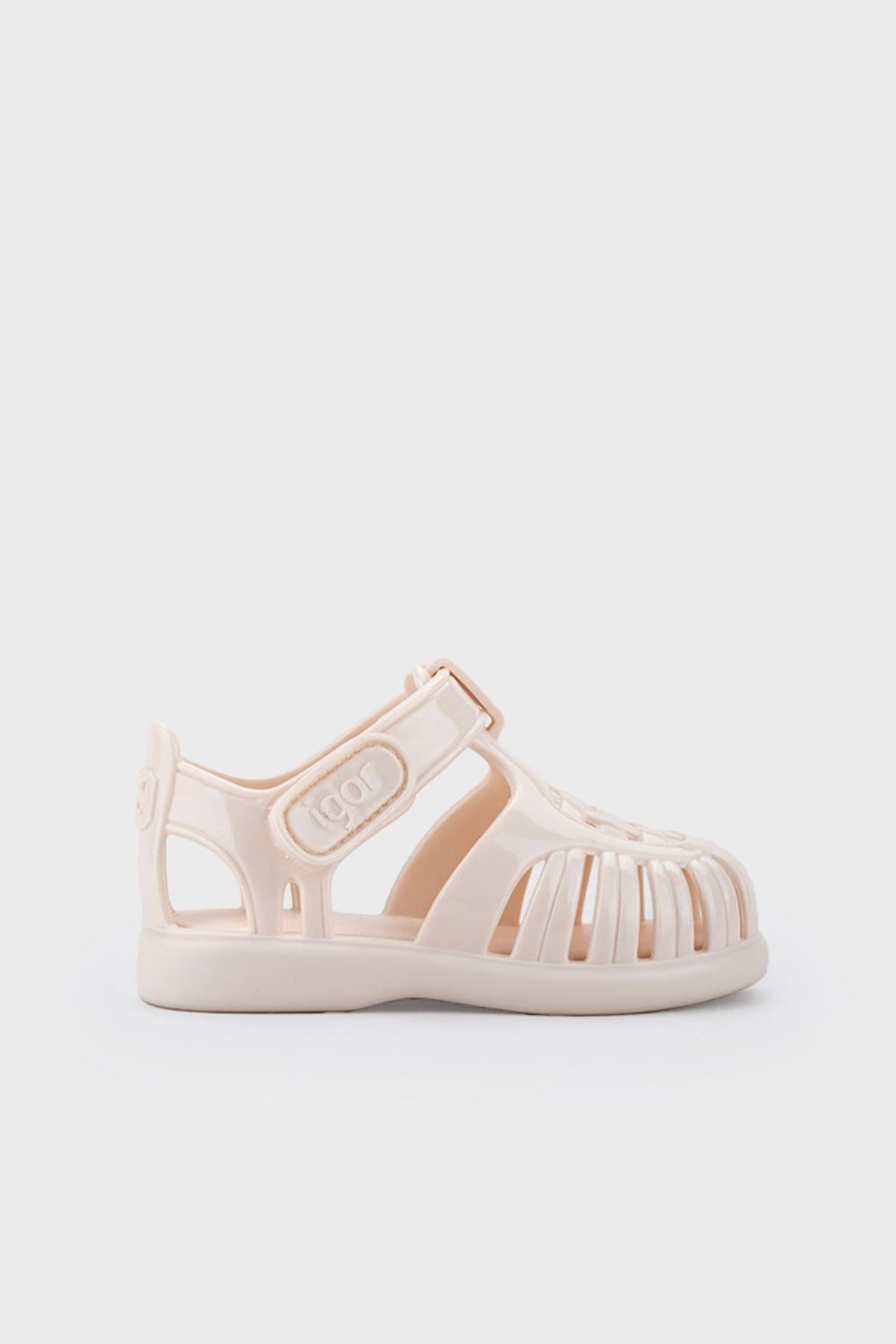 Tobby Gloss Kaymayı Önleyen Flex Foam Cırtlı Unisex Çocuk Sandalet S10311 BEJ