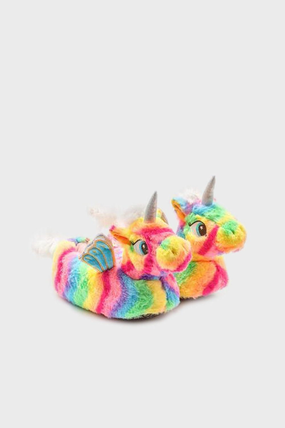 Tw Rainbow Sessiz Taban Kız Çocuk Panduf CC0643 Turuncu-Mor
