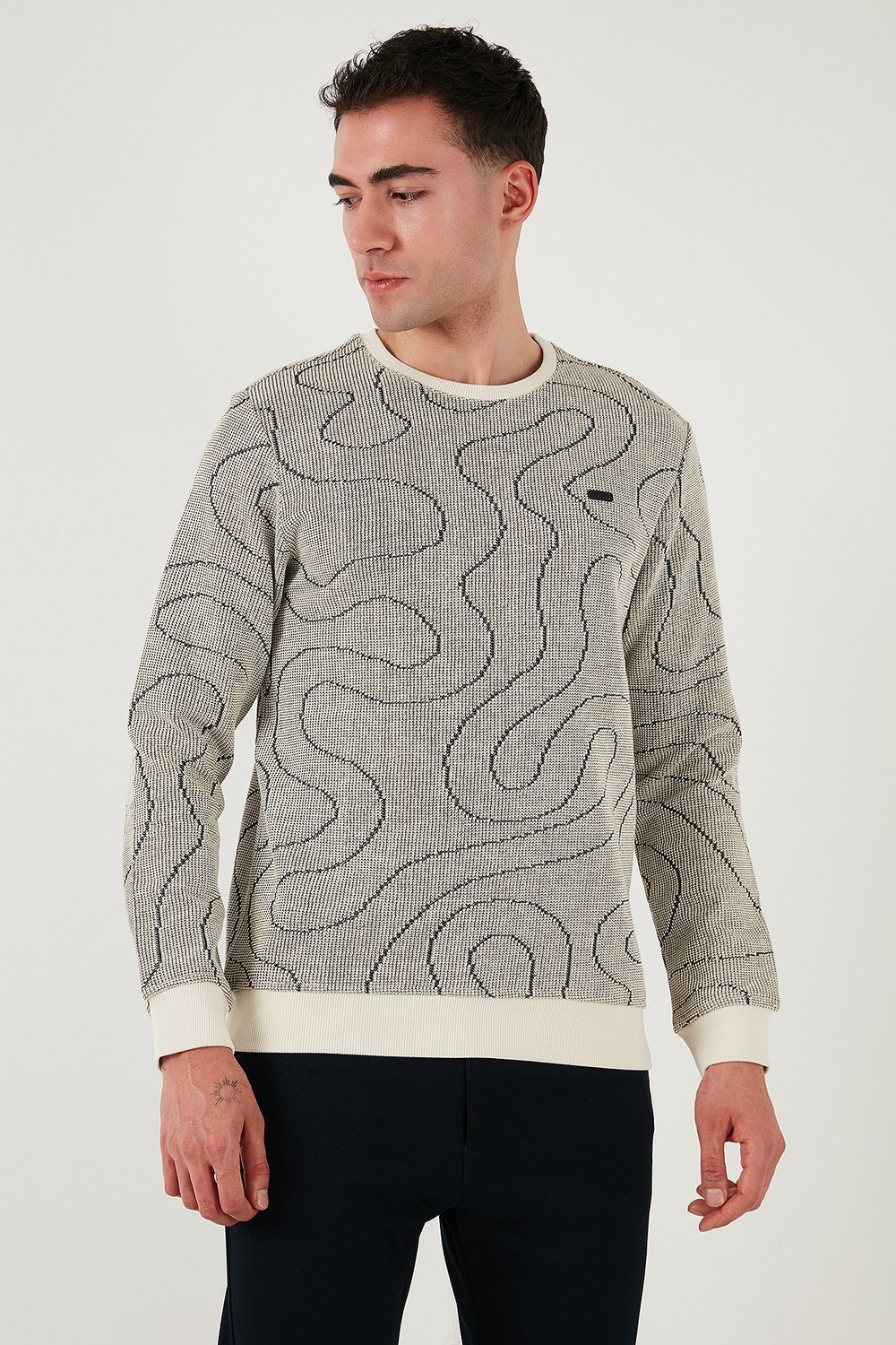 U.S. Polo Pamuklu Regular Fit Bisiklet Yaka Erkek Sweat G081SZ0822239321 SİYAH