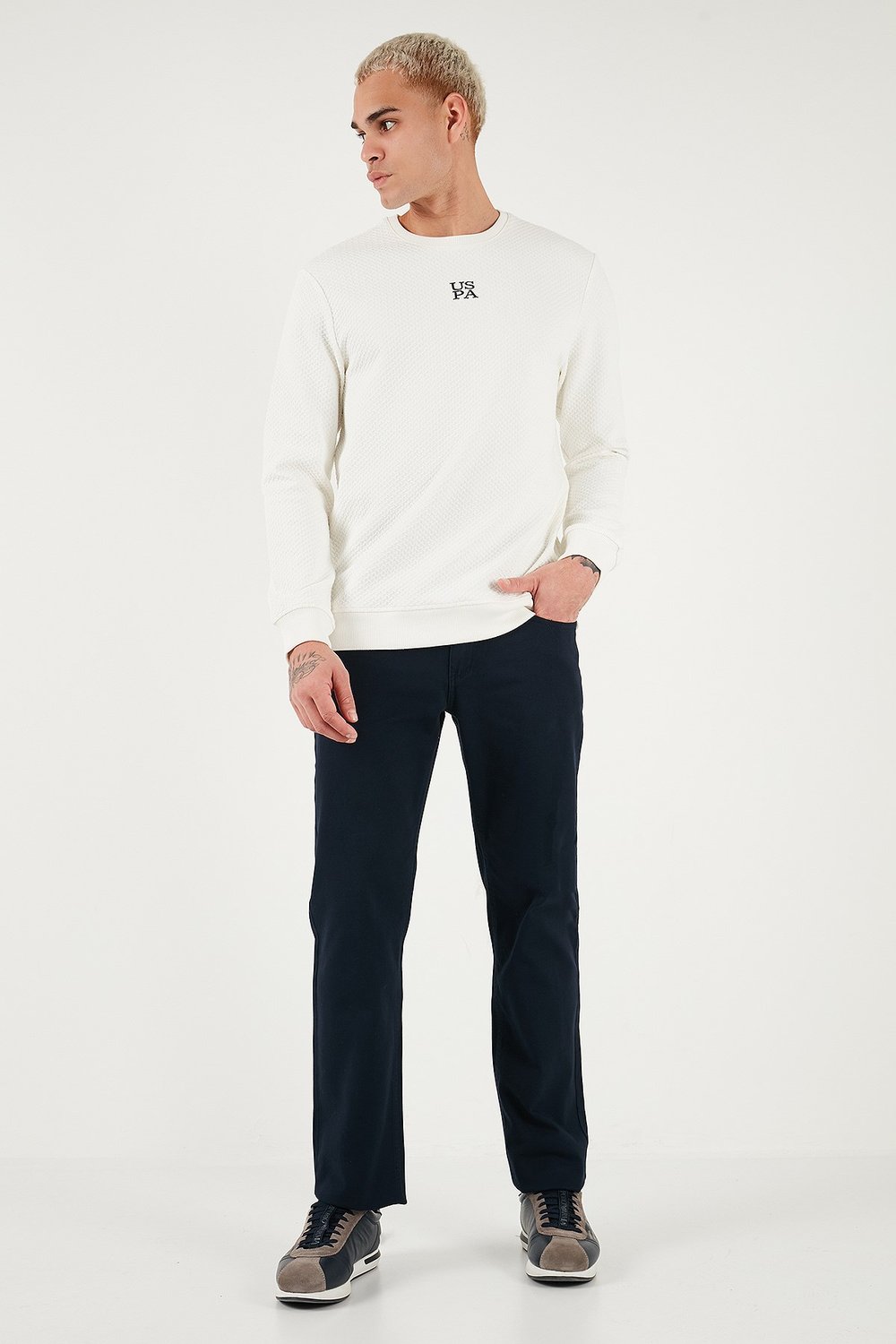 U.S. Polo Pamuklu Regular Fit Logolu Erkek Pantolon G081GL0782238677 LACİVERT
