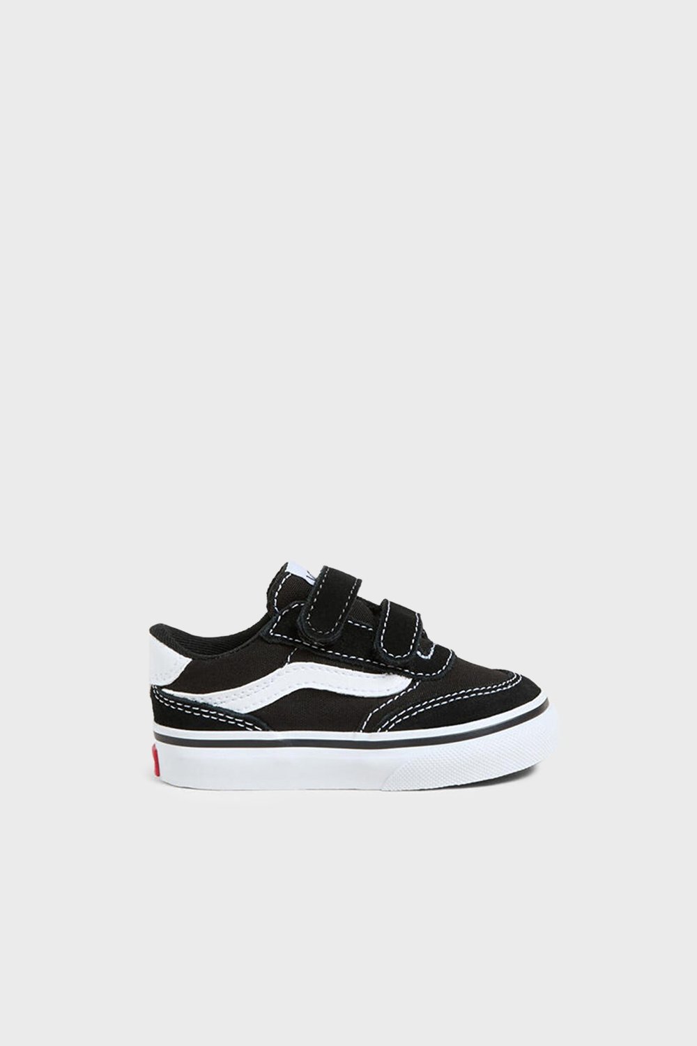 Vans Brooklyn LS V Cırt Cırtlı Sneaker Unisex Çocuk Ayakkabı VN000D7XBA21 SİYAH-BEYAZ