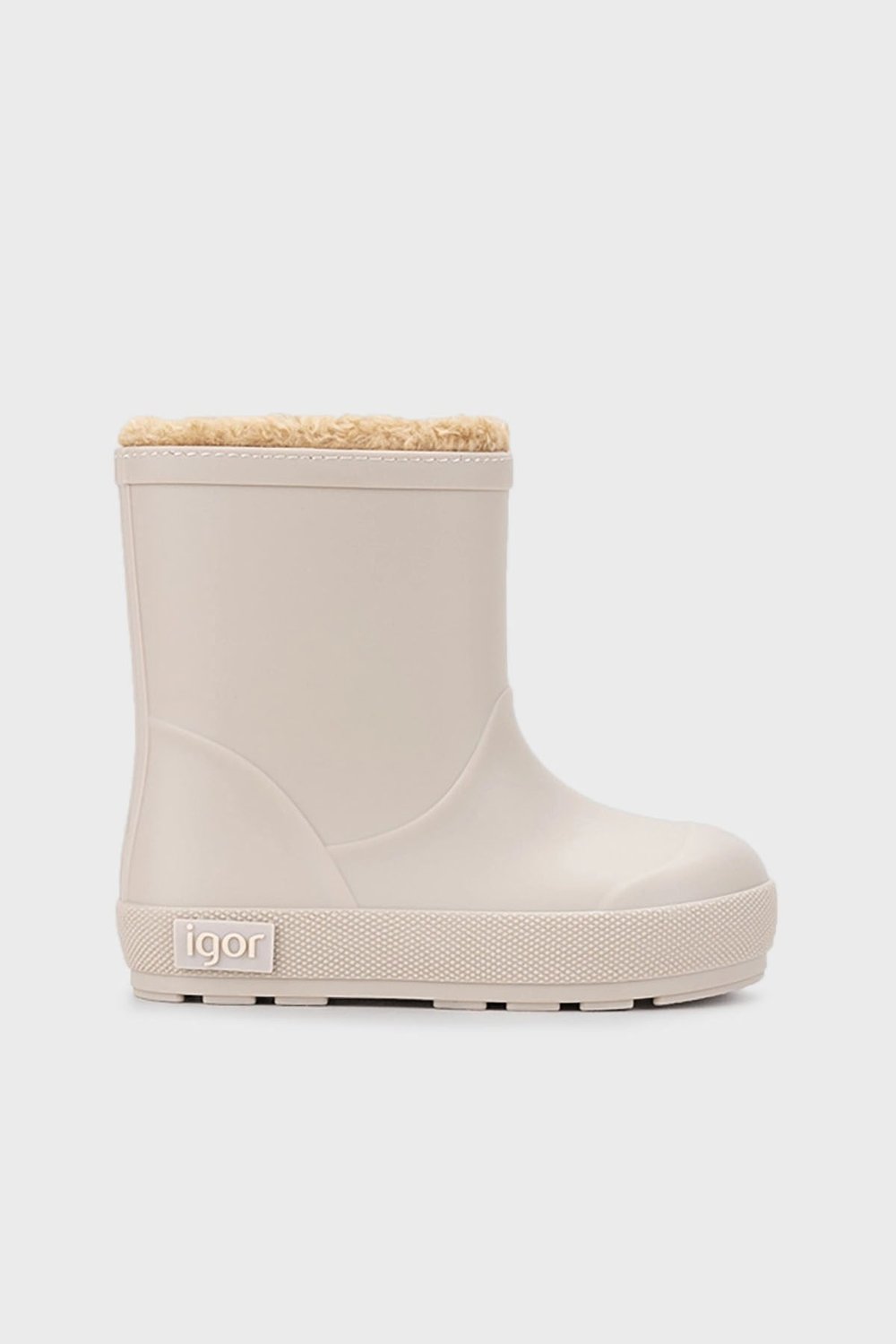 Yogi Borreguito İçi Yumuşak Tüylü Su Geçirmez Unisex Çocuk Yağmur Çizmesi W10306 BEJ