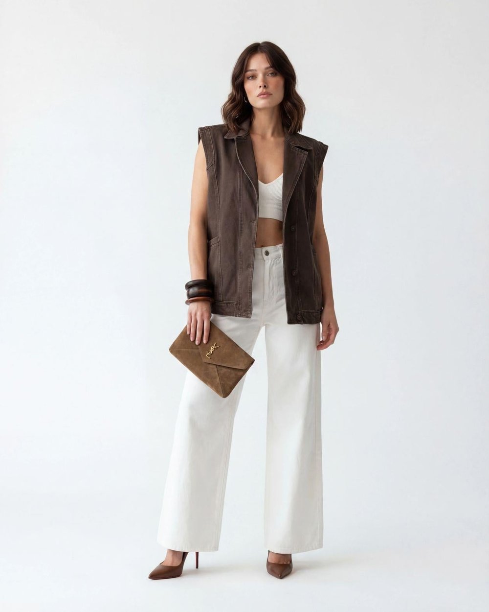 7491 KOT YELEK-DARK BROWN