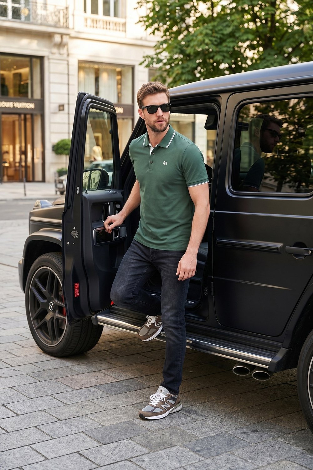 % 100 Pamuk Düğmeli Regular Fit Erkek Polo Yaka T Shirt 5902118 NEFTİ