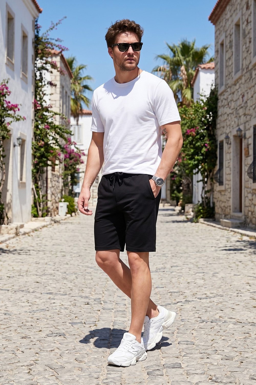 Buratti Regular Fit Bağlamalı Erkek Short 5908096 SİYAH