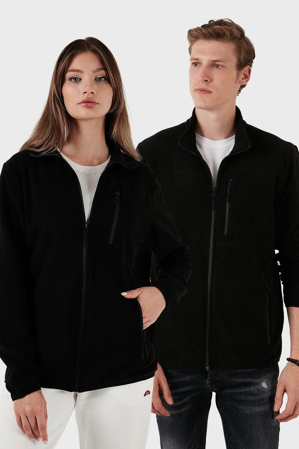 Buratti Slim Fit Cepli Fermuarlı Anti-Pilling Tüylenme Yapmayan Soğuk Geçirmez Polar Unisex Hırka 5906028S1 SİYAH