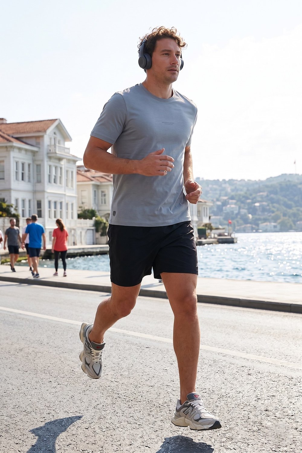 Pamuklu Baskılı Regular Fit Bisiklet Yaka Erkek T Shirt 59020205 AÇIK GRİ