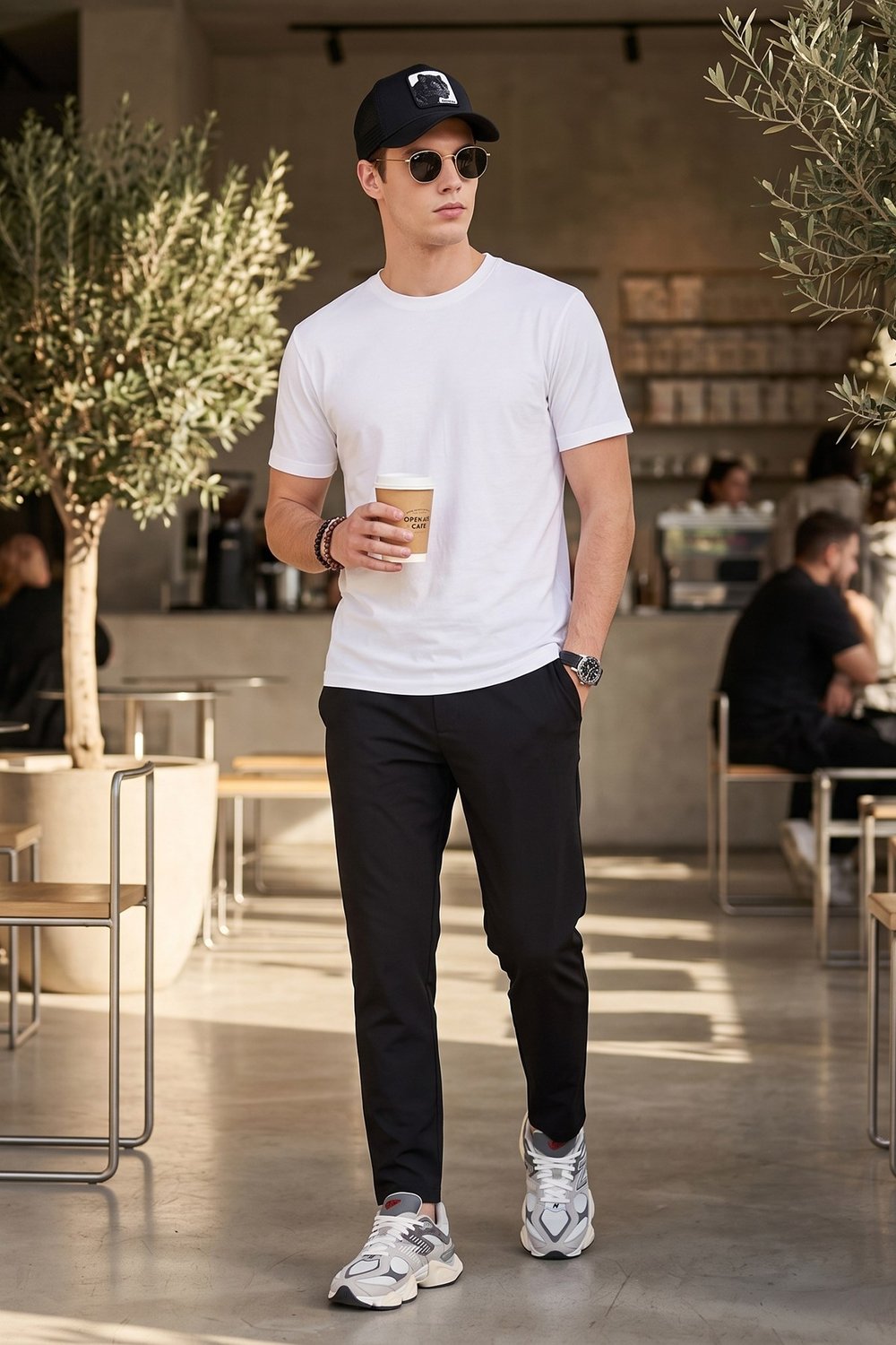 Pamuklu Regular Fit Normal Bel Erkek Pantolon CF26S615307 SİYAH