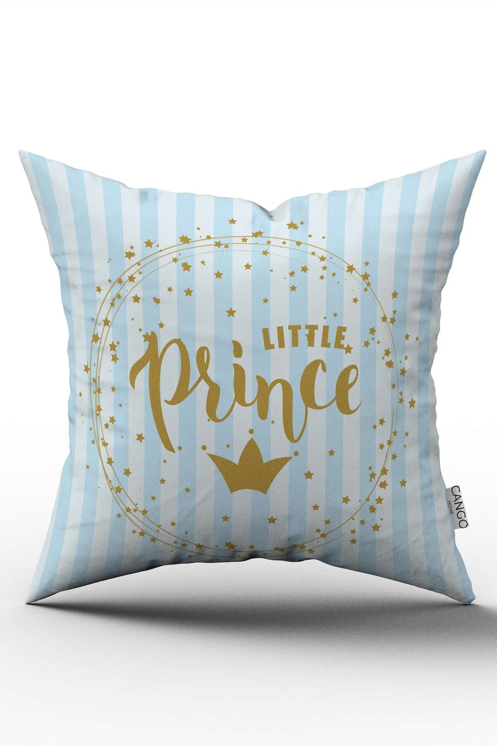 Çift Taraflı Mavi Erkek Bebek Prince Dijital Baskılı Kırlent Kılıfı - CGH332-CT